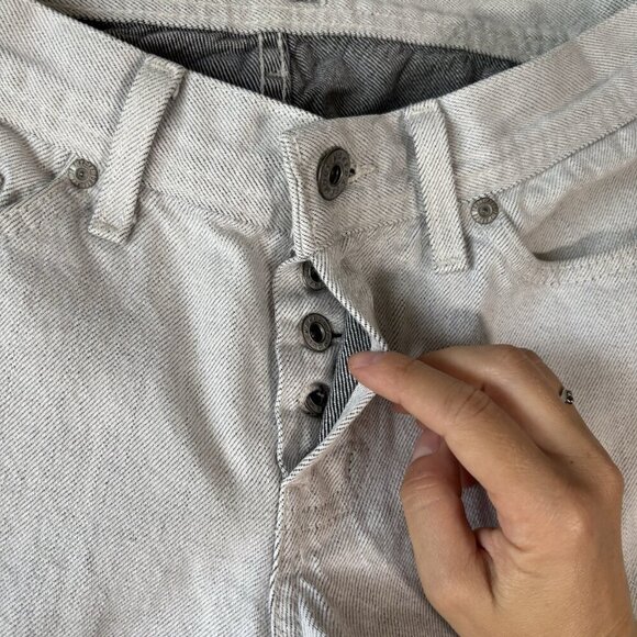 Naked & Famous Weird Guys Pants Men’s 31 White Selvedge Red Line Jeans Denim - Picture 4 of 16